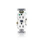 Leviton 8200-HW 15 Amp, 125 Volt, Duplex Receptacle