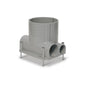Leviton FBBOX-GY 2-Gang Concrete Floor Box System, 6.25” tall PVC Box