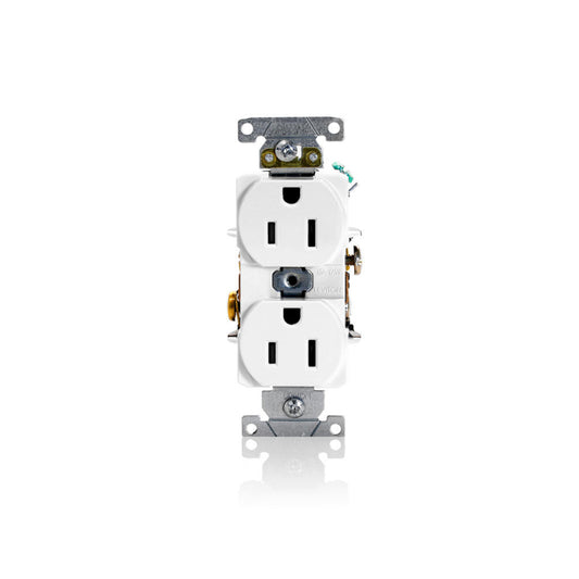 Leviton 5262-S 15-Amp, 125 Volt, Industrial Heavy Duty Grade, Duplex Receptacle