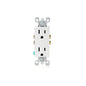 Leviton 5325-W 15 Amp, 125 Volt, Decora Duplex Receptacle