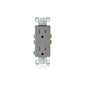 Leviton T5325-GY 15 Amp Decora Tamper-Resistant Duplex Outlet/Receptacle