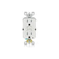 Leviton GFTR1-W 15 Amp, 125 Volt Receptacle/Outlet, 20 Amp Feed-Through, Self-test SmartlockPro