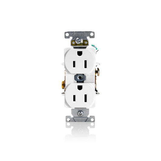 Leviton 5252-W 15 Amp, 125 Volt, Industrial Series Heavy Duty