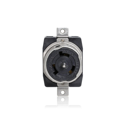 Leviton CS6369 Locking Receptacle, 50 Amp, 125/250V, 3 Pole, 4 Wire