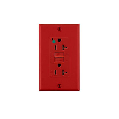 Leviton GFNT2-HGR 20A-125V Extra-Heavy Duty GFCI Outlet, Hospital Grade