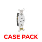 10 Pack Leviton 5661-W 15 Amp Single Receptacle/Outlet, Industrial Grade, Self-Grounding