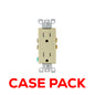 10 PackLeviton T5325-I 15 Amp Decora Tamper-Resistant Duplex Outlet/Receptacle, Grounding, Ivory