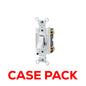 10 Pack Leviton CSB1-15W Single-Pole Toggle Switch, White