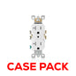 10 Pack Leviton T5820-W, 20 Amp Tamper-Resistant Duplex Outlet, White