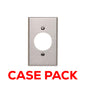 10 Pack Leviton 84020-40 1-Gang Locking 1.60 Inch Dia. Device Receptacle Wallplate, Standard Size, Device Mount, Stainless Steel