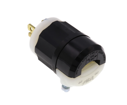 Leviton 5466-C 20 Amp, 250 Volt, Plug, Straight Blade, Industrial Grade, Grounding