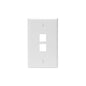 Leviton 41080-2WP Single-Gang QUICKPORT Wallplates
