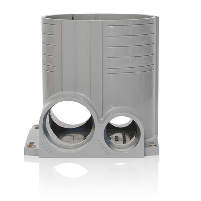 Leviton FBBOX-GY 2-Gang Concrete Floor Box System, 6.25” tall PVC Box