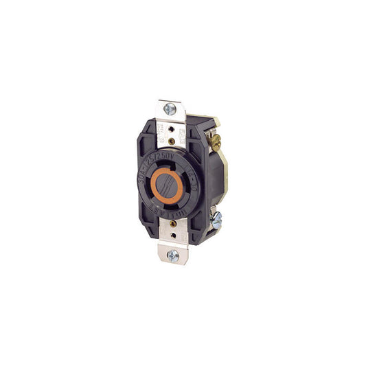 Leviton 2710 30 Amp, 125/250 Volt, Flush Mount Locking Receptacle, Industrial Grade