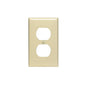 Leviton 80703-I 1-Gang Duplex Device Receptacle Wallplate