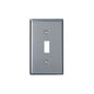 Leviton 84001 1-Gang Toggle Switch Wallplate, Standard Size, Stainless Steel