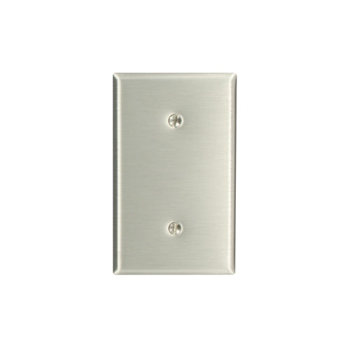 Leviton 84019-40 Stainless Steel Toggle Switch Wallplate, 1-Gang, Standard Size